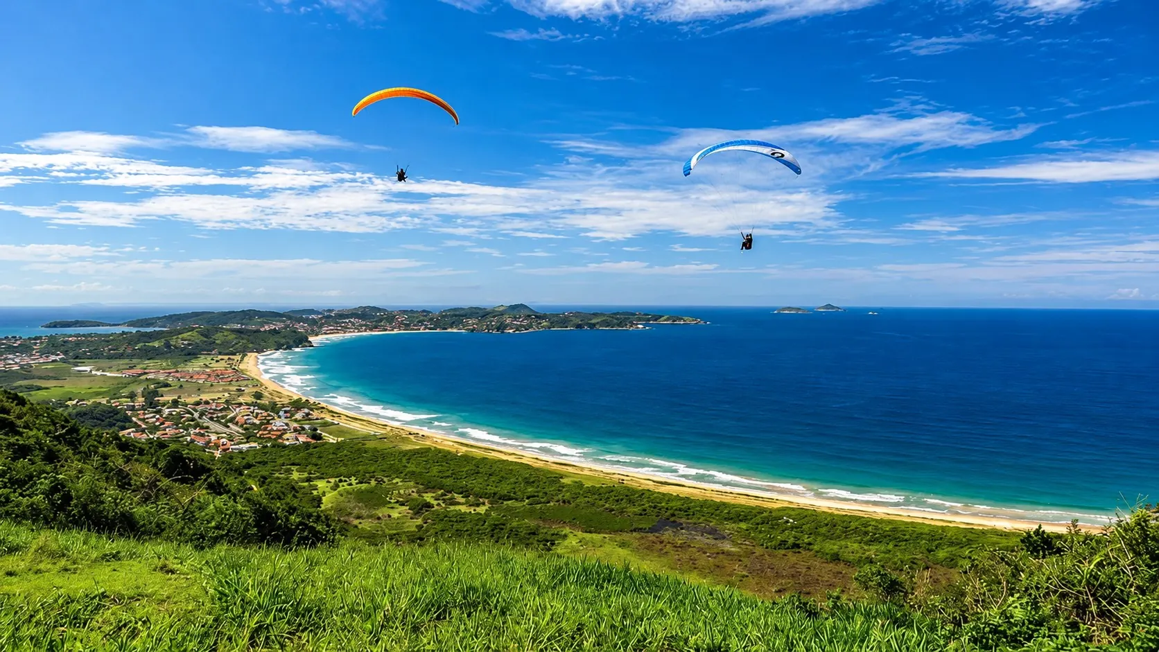 Vista panorâmica da Serra das Emerências em Búzios
